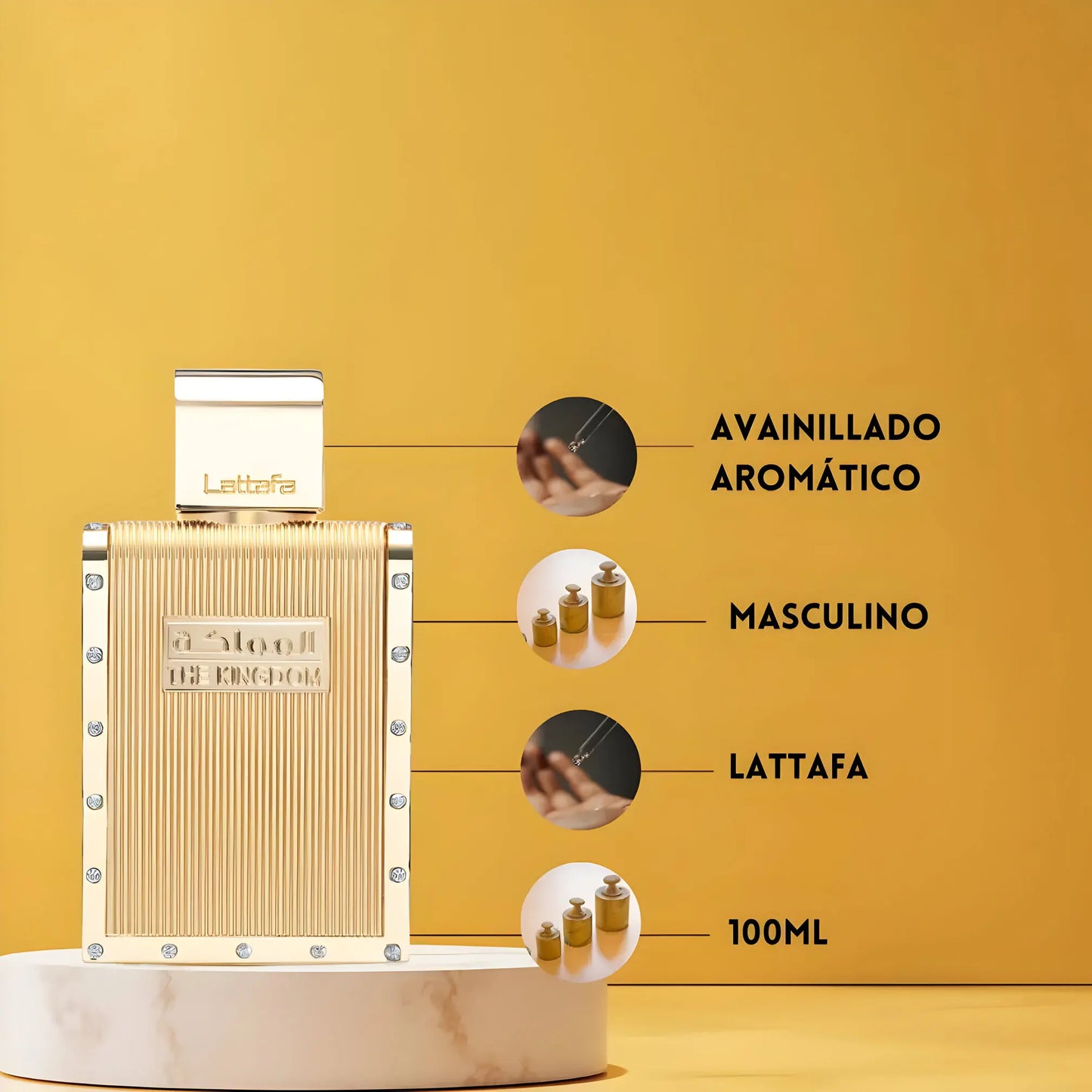 ✨The Kingdom for Men de Lattafa – Perfume árabe para hombres, Eau de Parfum 100ml.✨