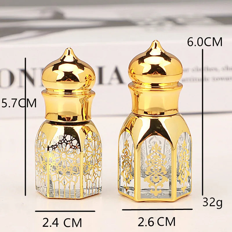 ✨ ¡Botellas Árabes Exclusivas! 🧴 10/30/50 unidades – 3ml y 6ml con bola roll-on. Ideal para perfumes, aceites o Attar.✨