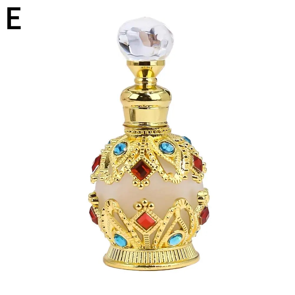 ✨ Botella de Perfume de Vidrio de Lujo 15 ml. – Diseño Árabe Exclusivo ✨