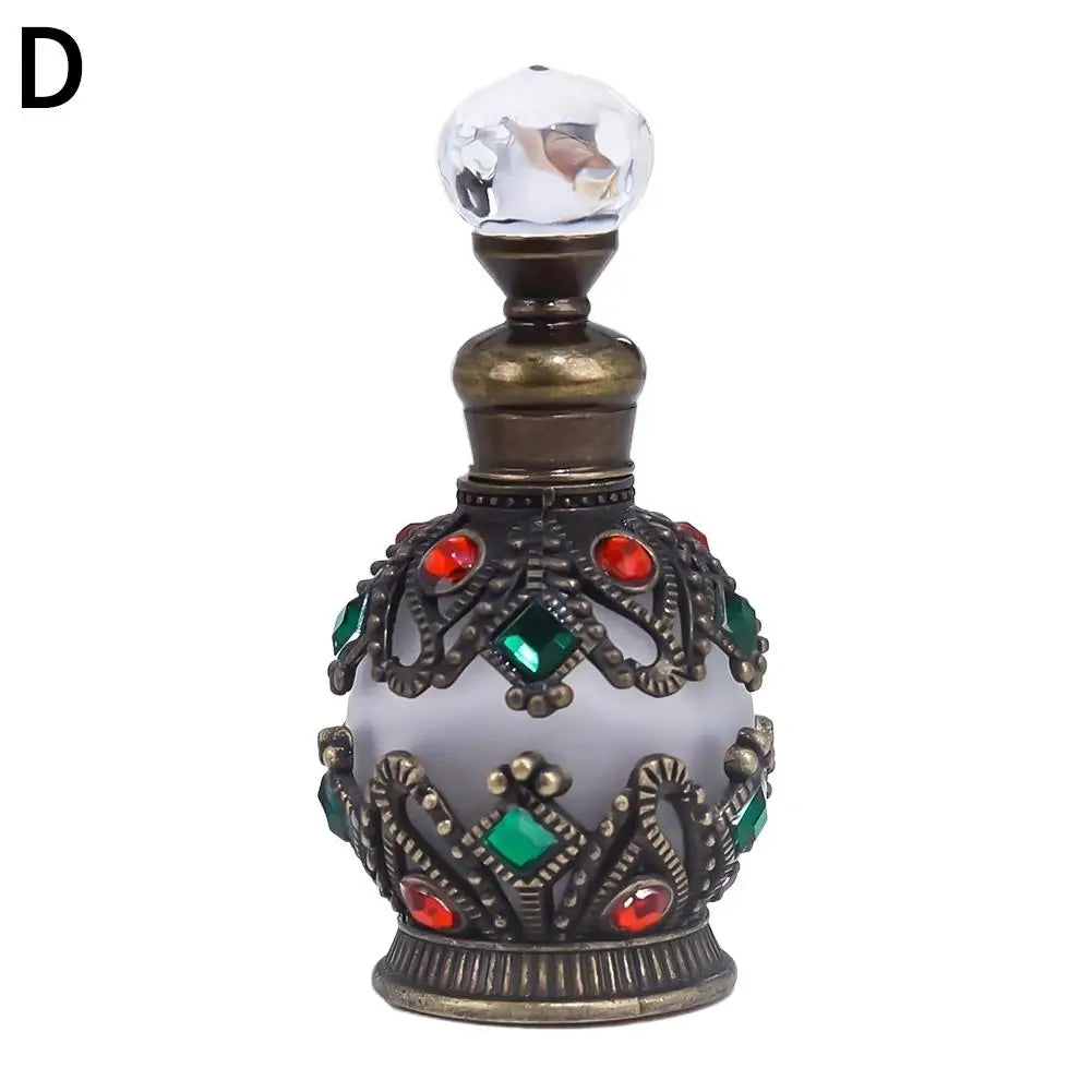 ✨ Botella de Perfume de Vidrio de Lujo 15 ml. – Diseño Árabe Exclusivo ✨