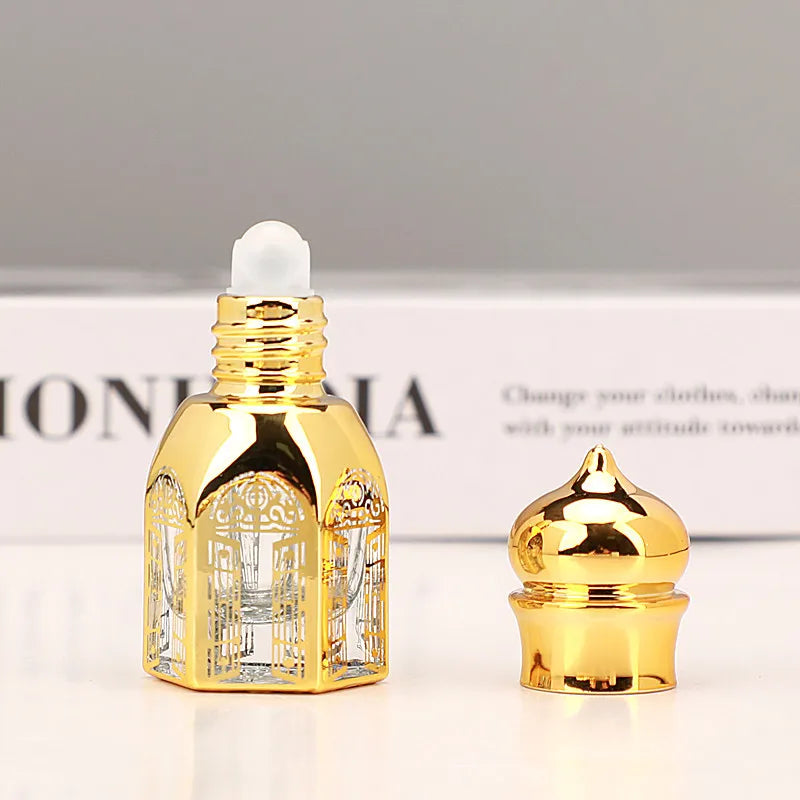 ✨ ¡Botellas Árabes Exclusivas! 🧴 10/30/50 unidades – 3ml y 6ml con bola roll-on. Ideal para perfumes, aceites o Attar.✨